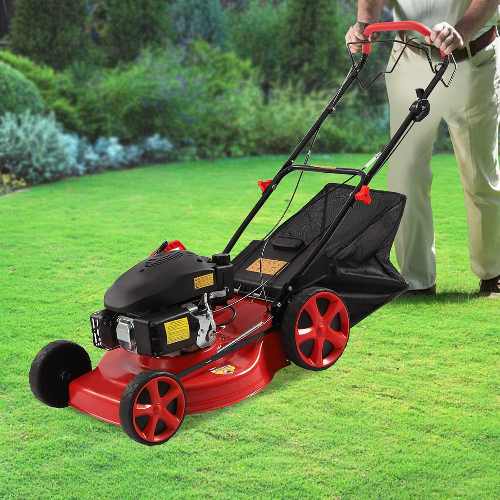 4-Stroke 173CC Self-Propelled Gas Powered Lawn Mower Q7333