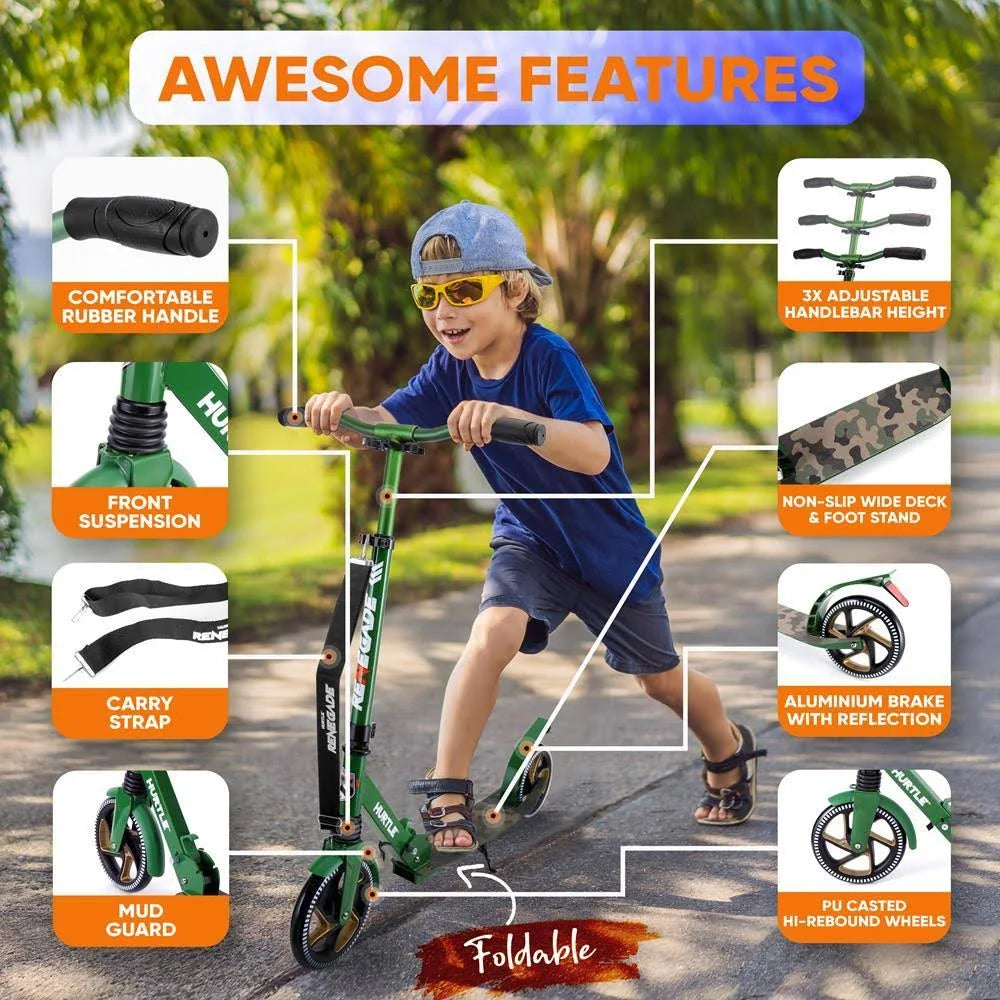 Camouflage 2 Wheel Folding Kick Scooter B8400