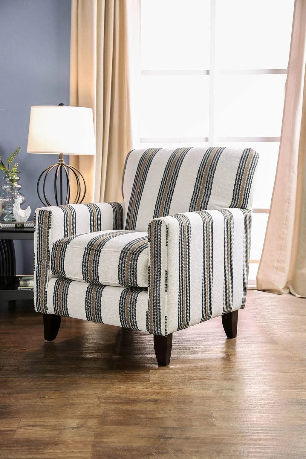 Beige Stripe Chair A830304