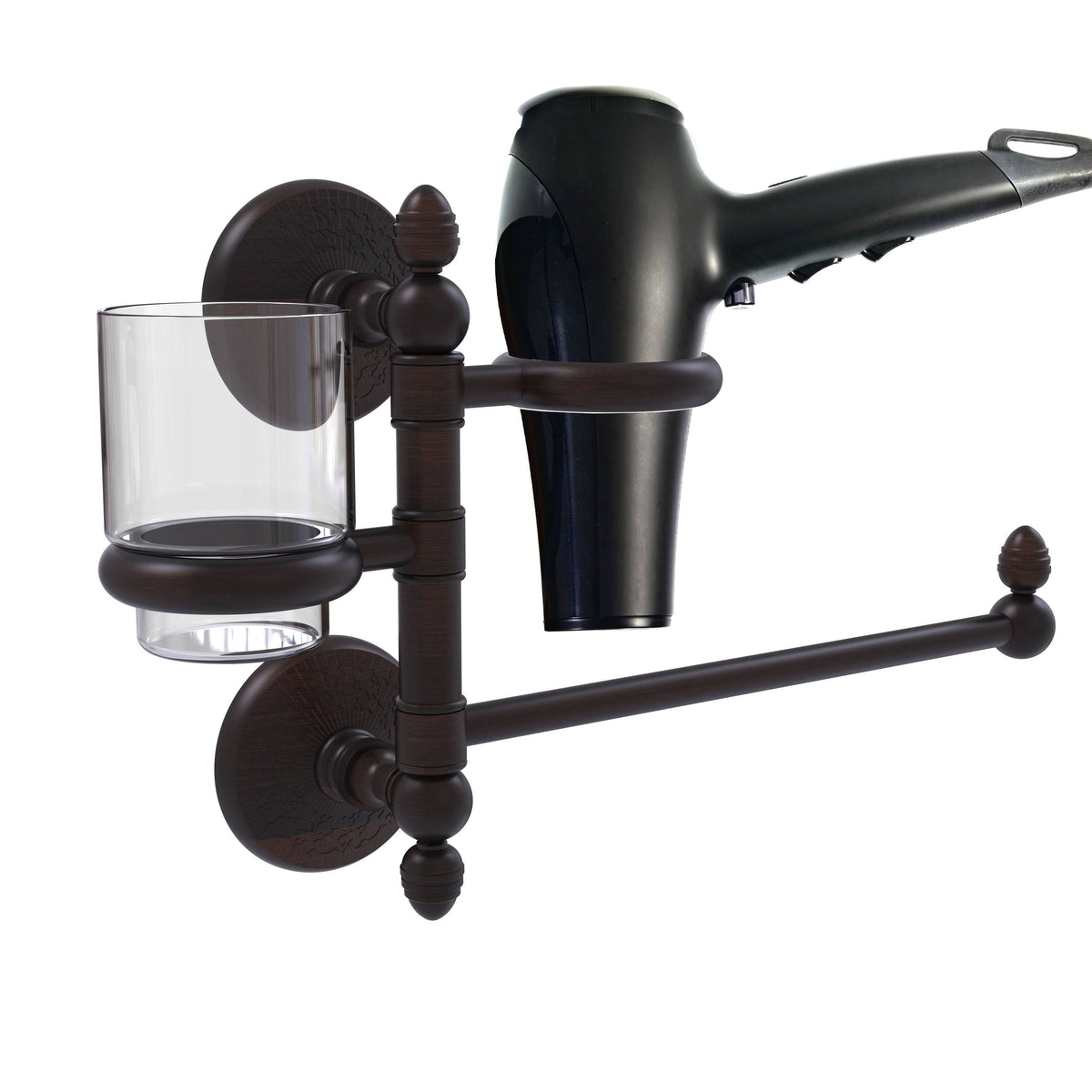 Venetian Bronze Hair Dryer Holder and Organizer K276891