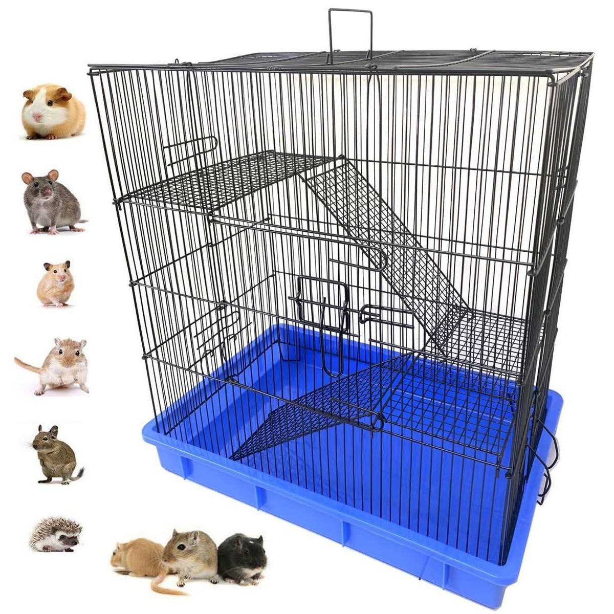 3-story Animal Habitat Cage with Tight 3/8-Inch Wire Body C1508