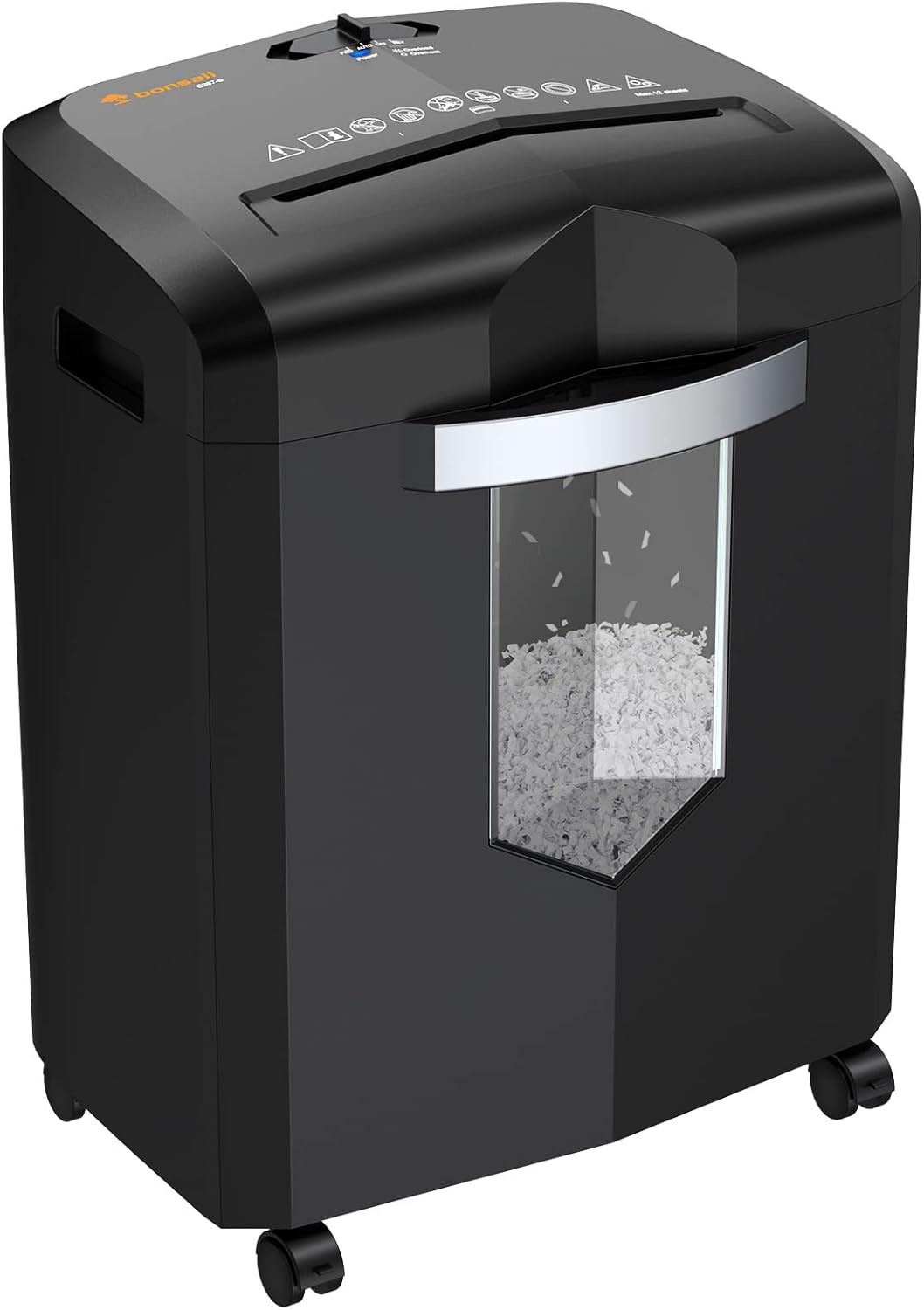 12-Sheet Micro Cut Paper Shredder with 5.2 Gallons Pullout Basket R740