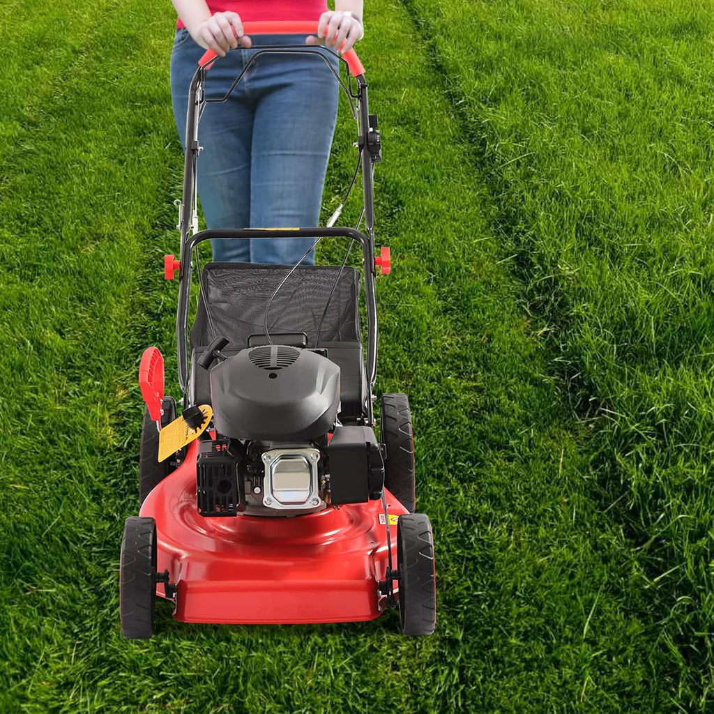 4-Stroke 173CC Self-Propelled Gas Powered Lawn Mower Q7333