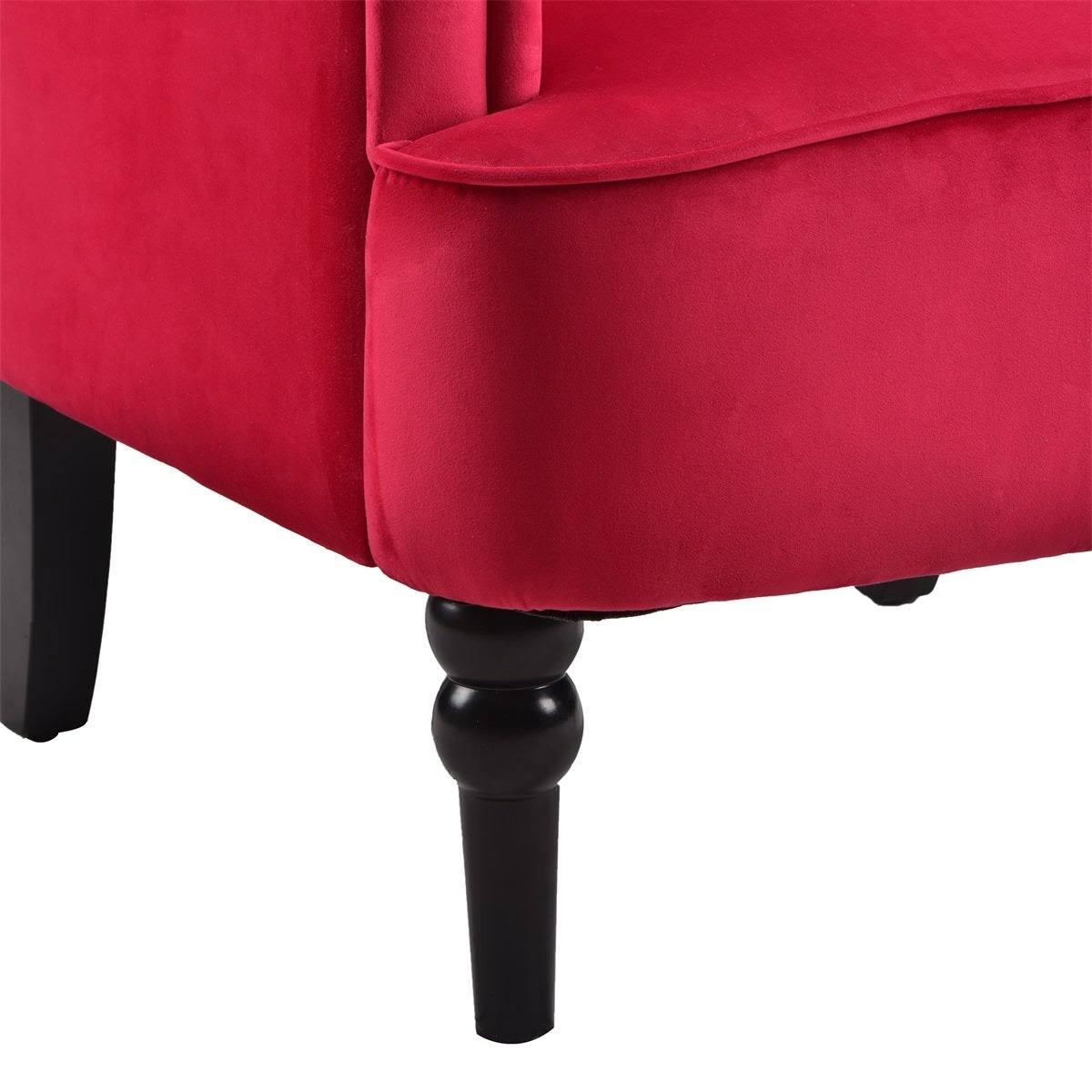 Rosewood Button Tufted Club Chair N844762