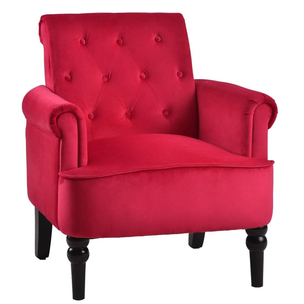 Rosewood Button Tufted Club Chair N844762