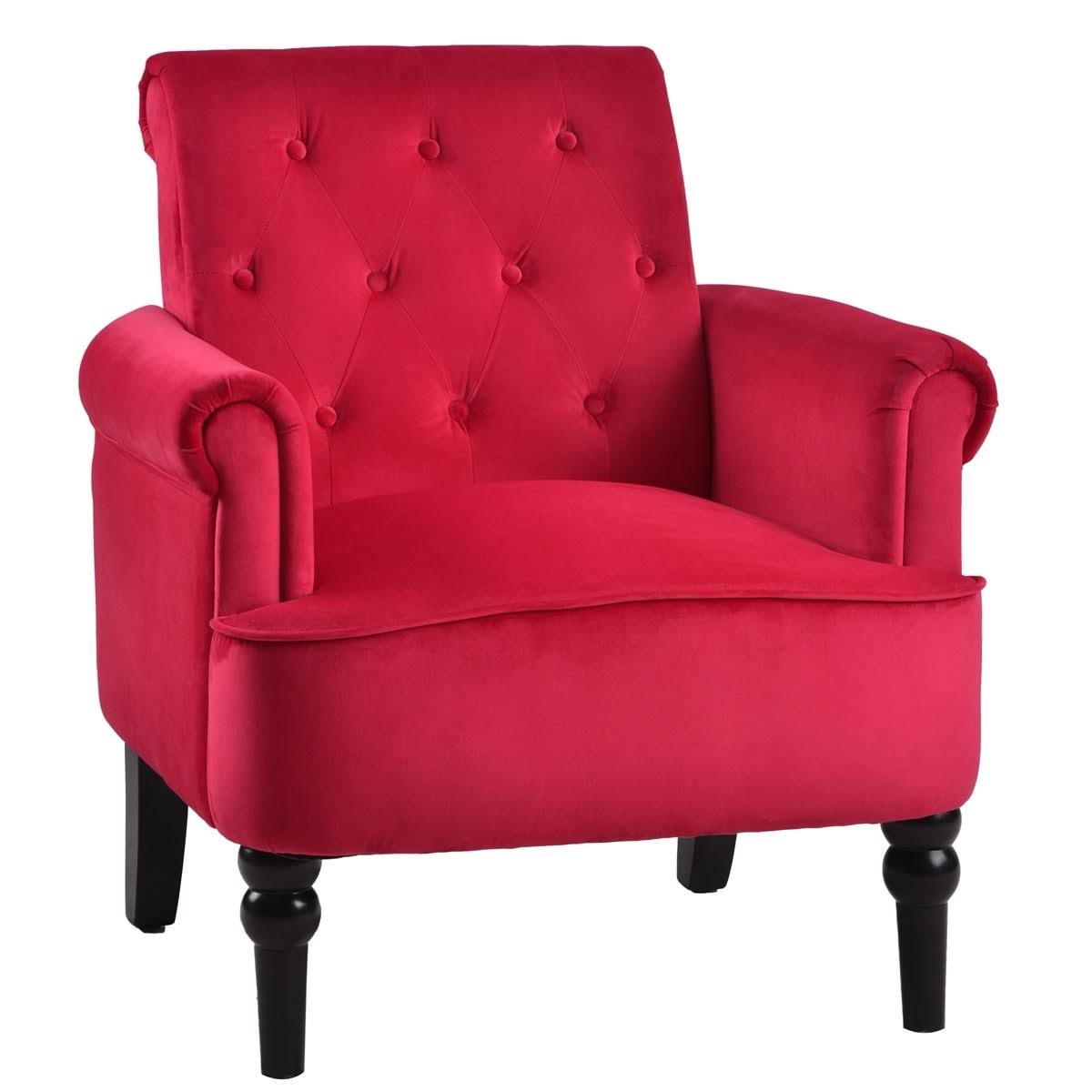 Rosewood Button Tufted Club Chair N844762