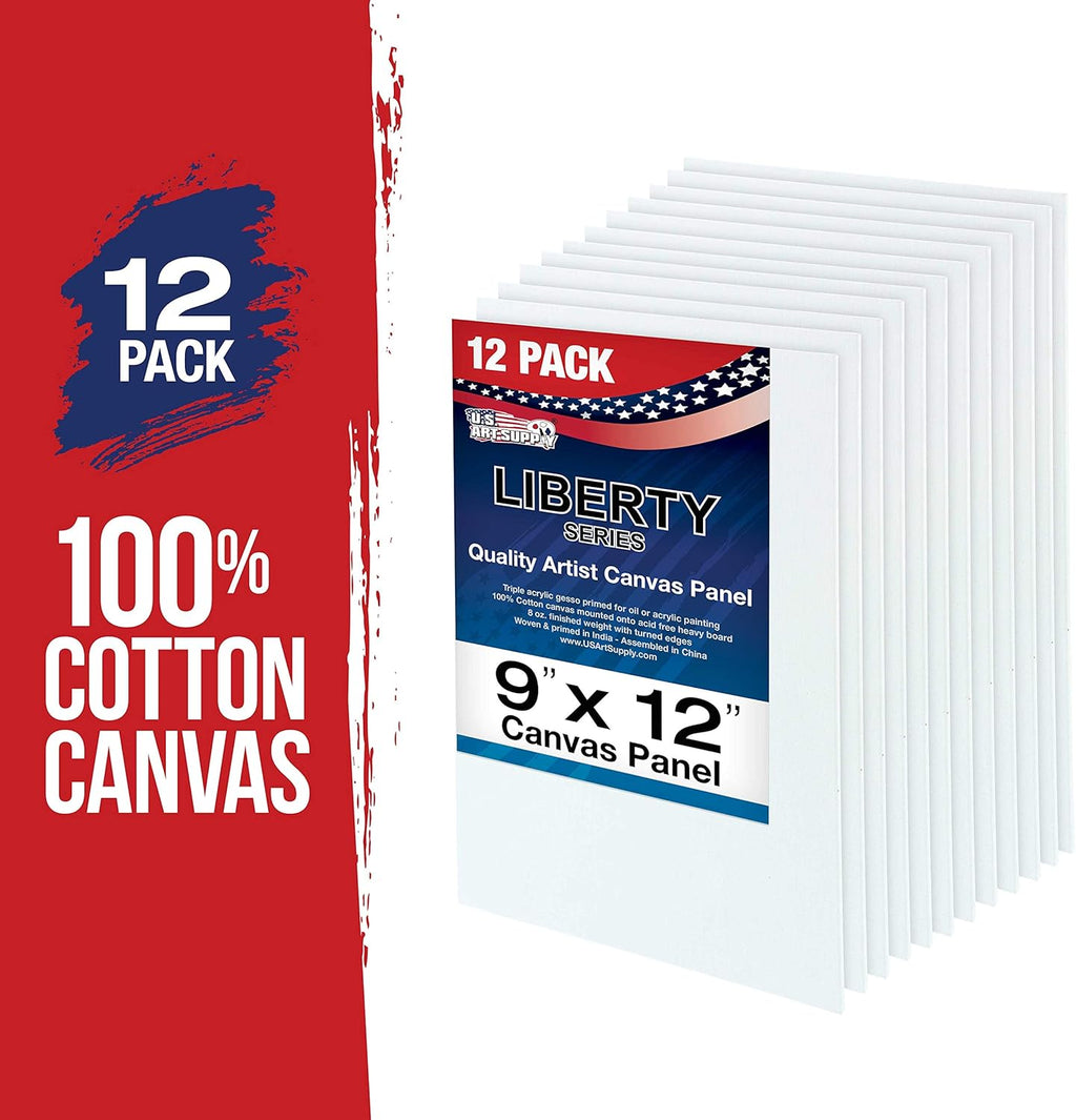 6 Easels, 12 Paint Tube Set, 12 Canvas Panels, 6 Brush Sets & 6 Aprons Painting Kit Y243609