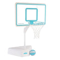 Outdoor Adjustable Height Swimming Pool Basketball Hoop with Ball, Base, 18 Inch Stainless Steel Rim W874