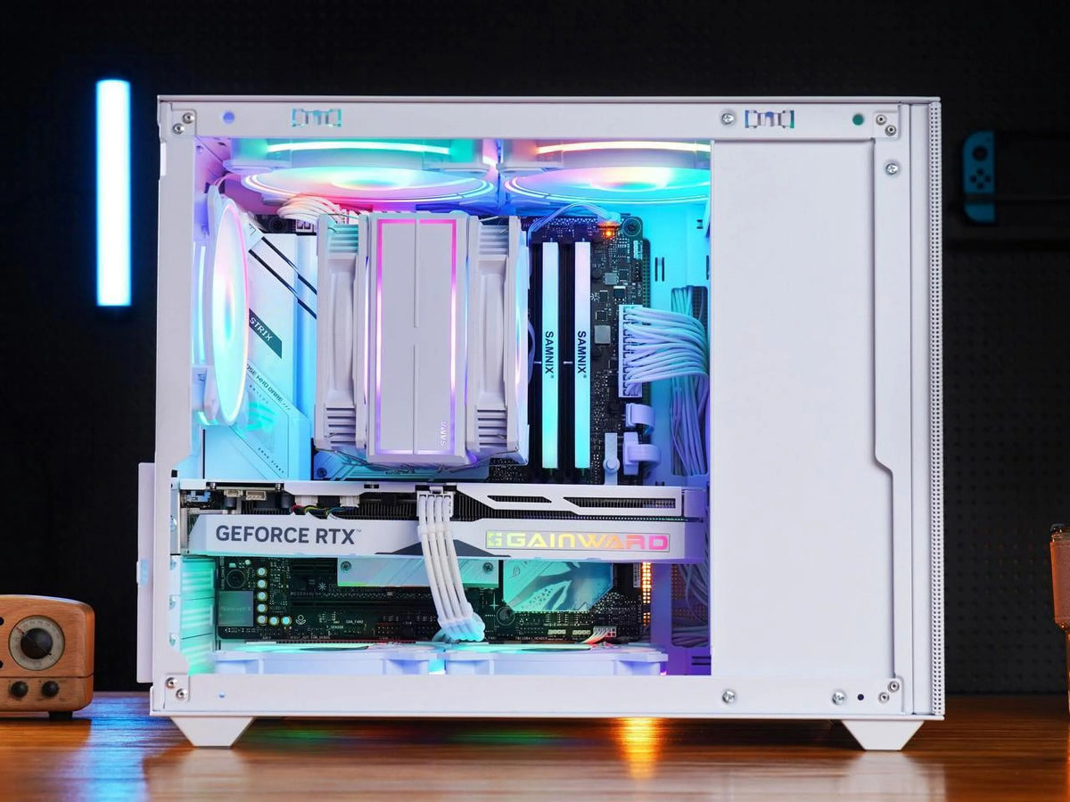 Mini Micro ATX Tower Computer Case with Tempered Glass Side A733475