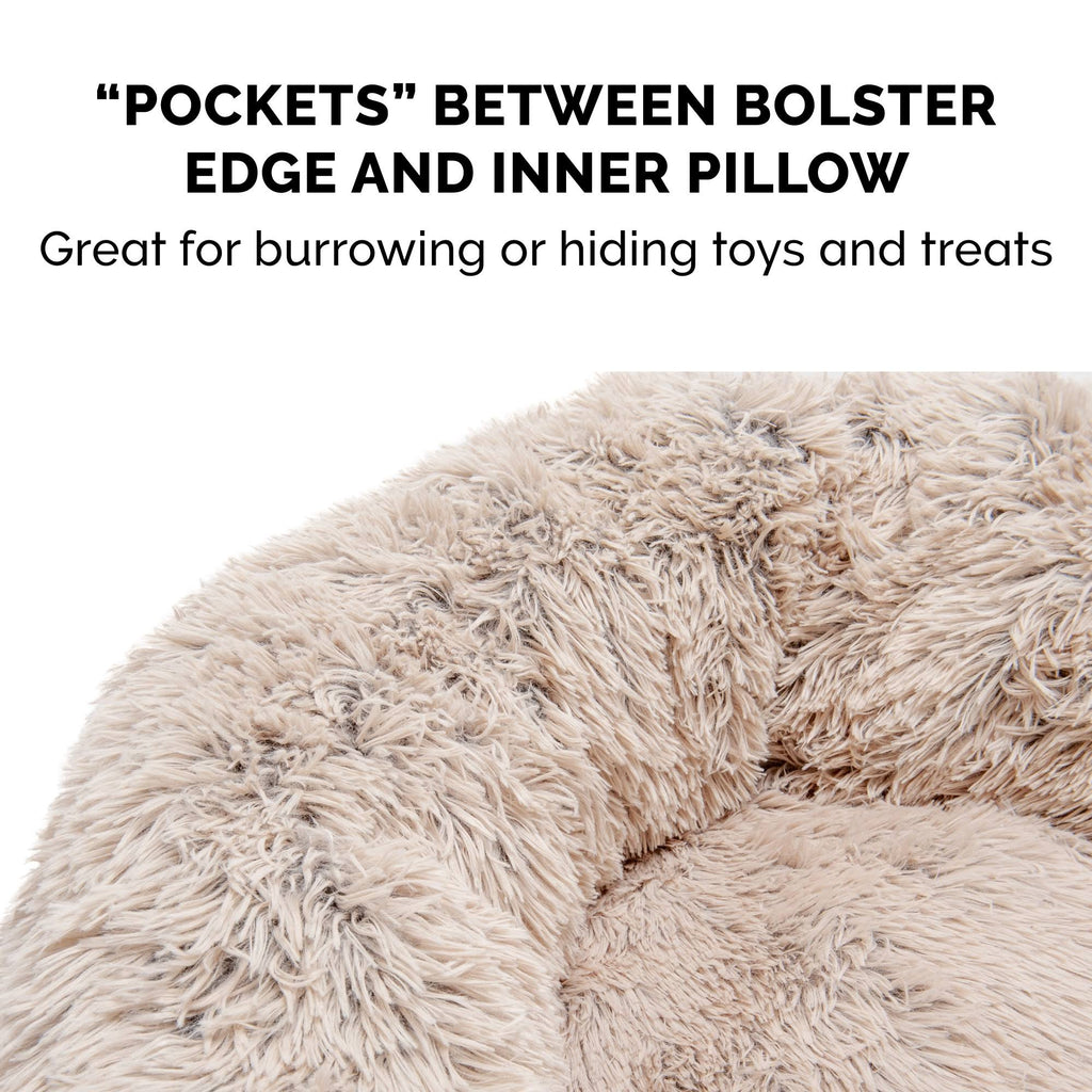 Long Fur Donut Dog Bed Y939078