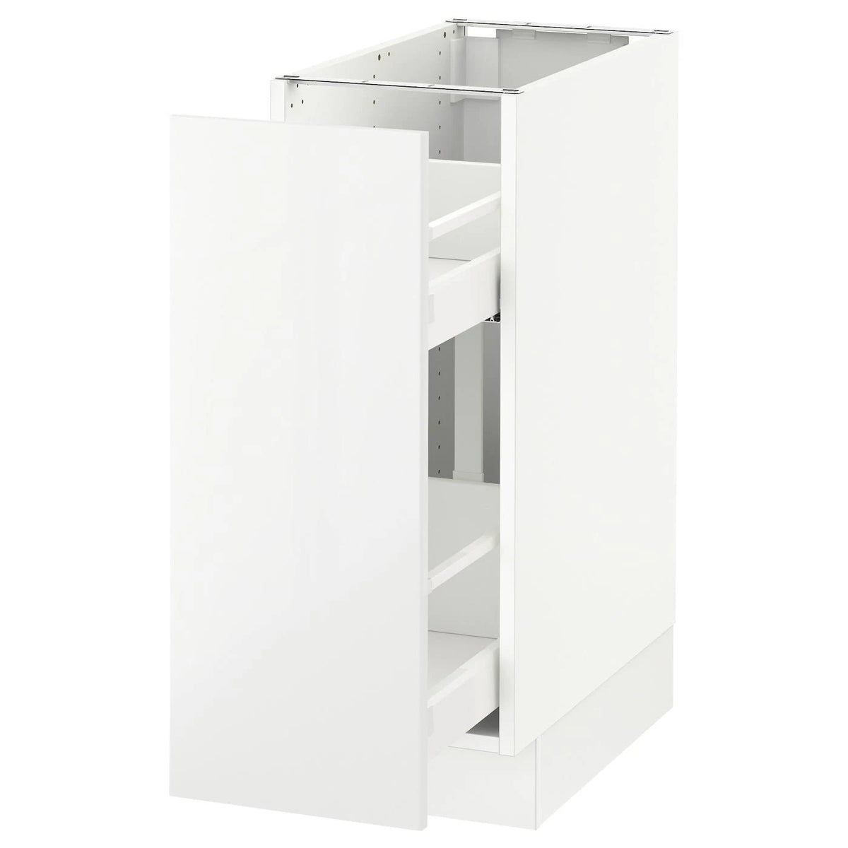 White Base Cabinet with Pull-Out Storage Z3433