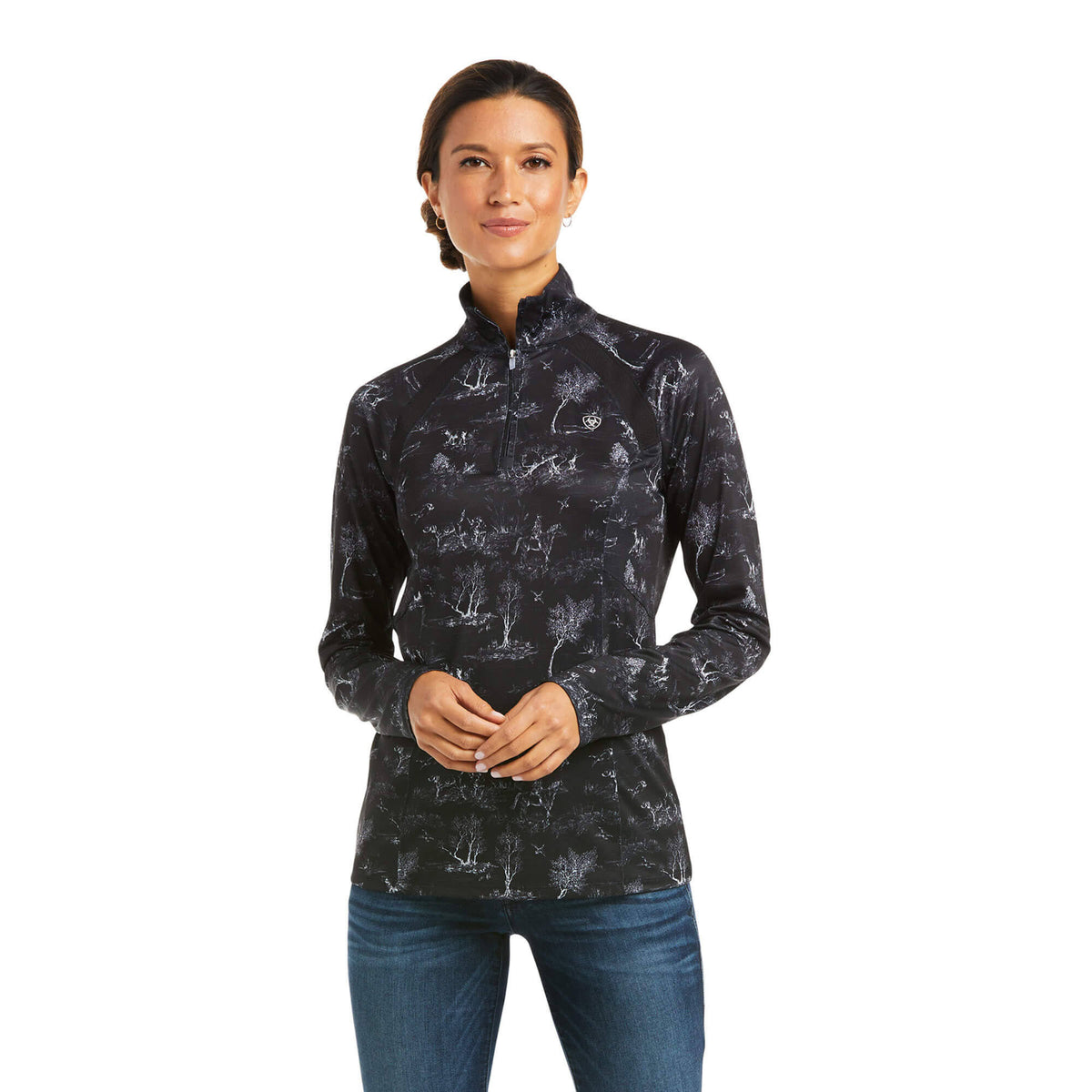 Black 1/4 Zip Baselayer Y618905