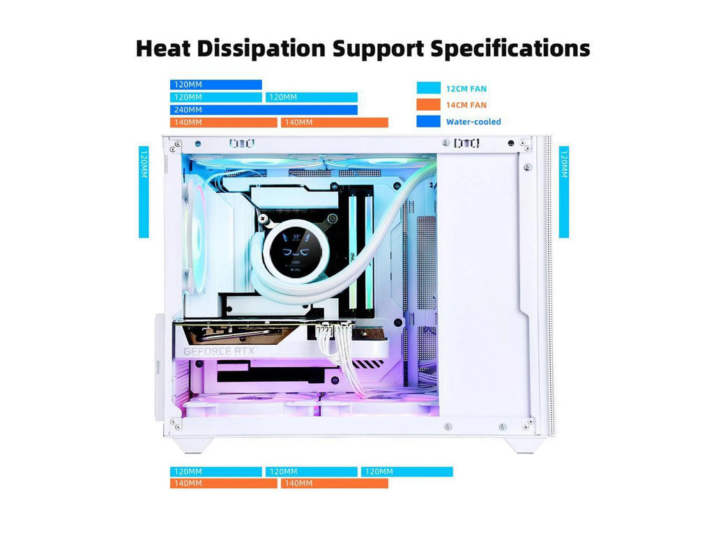 Mini Micro ATX Tower Computer Case with Tempered Glass Side A733475