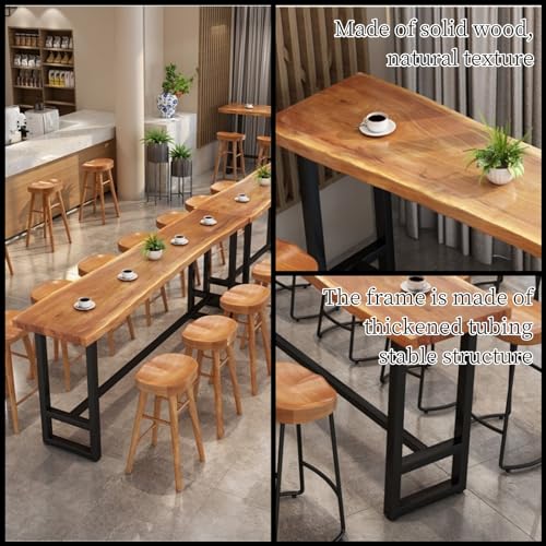 Solid Wood Rectangular Bar Counter Table 160cm long O78922