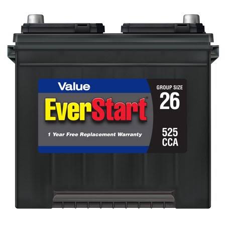 Lead Acid Automotive Battery, Group Size 26r, 12 Volt, 540 Cca X832029