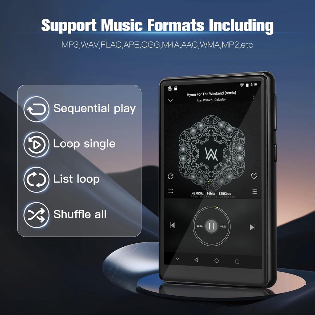 80GB Kids MP3 Player with Bluetooth and WiFi E911617