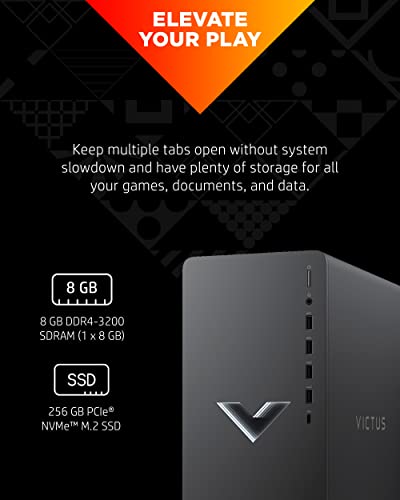 Gaming Desktop Computer, AMD Ryzen 3, 8 GB SDRAM, 256 GB SSD, Windows 11 Home A383521