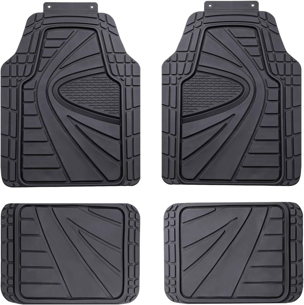 Heavy Duty Waterproof Rubber Car Floor Mats 4 pieces Set I7073