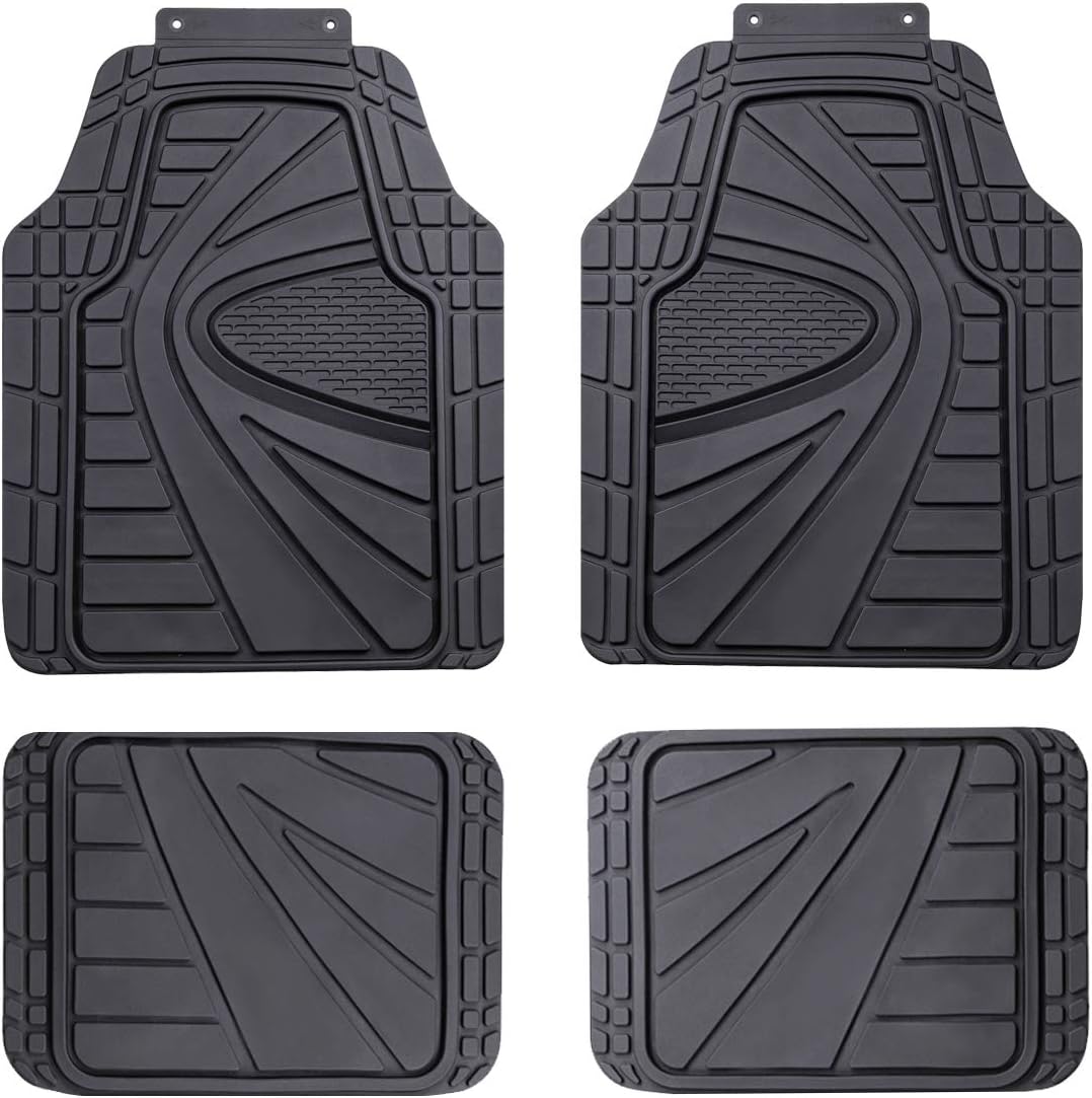 Heavy Duty Waterproof Rubber Car Floor Mats 4 pieces Set I7073