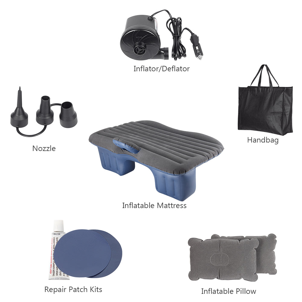 Car Inflatable Mattress With Air Pump & 2 Air Pillows H4046