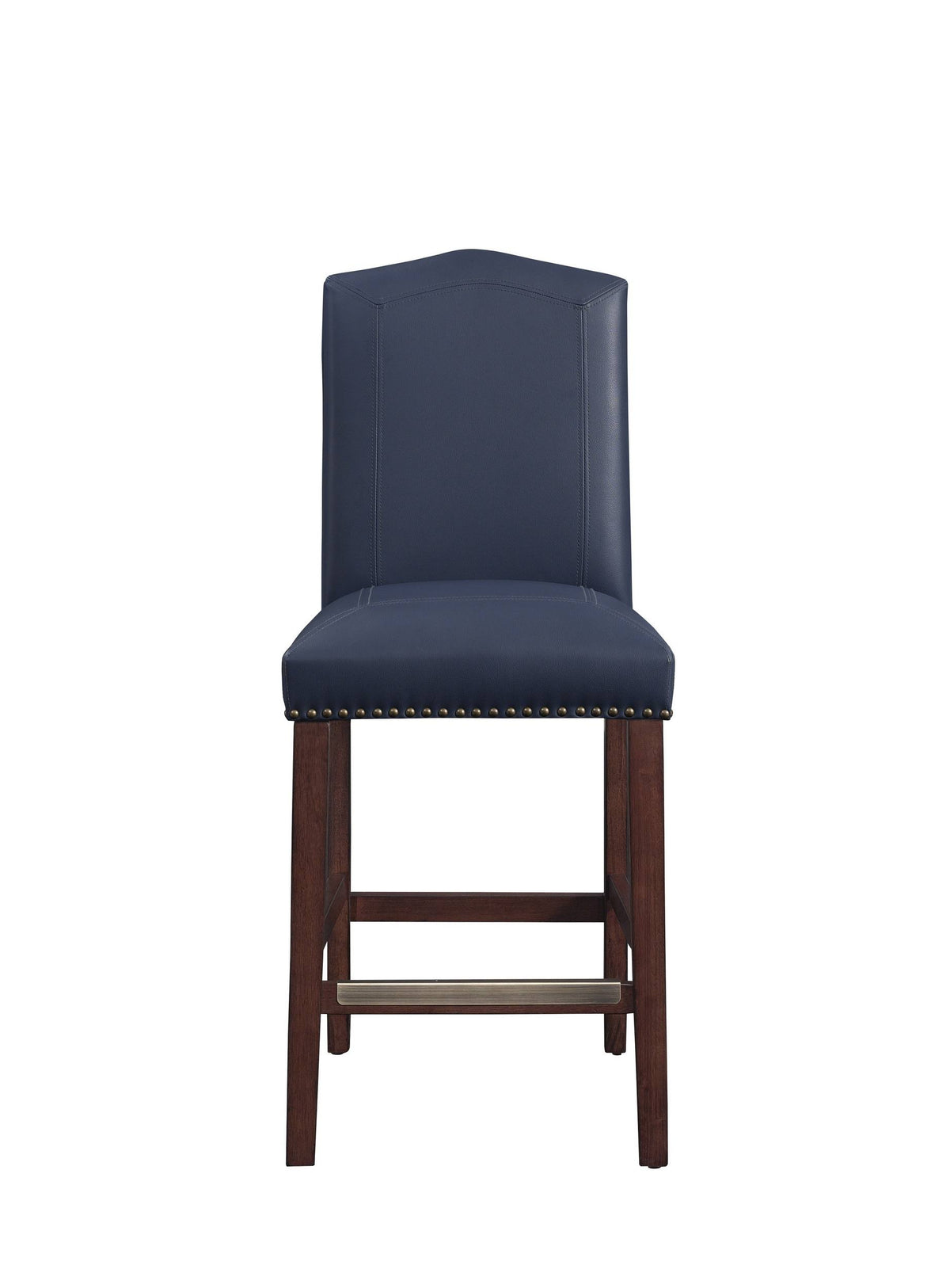 Navy Bonded Leather Counter Stool T676