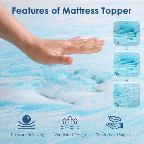 3 Inch Gel Memory Foam Queen Mattress Topper C83957