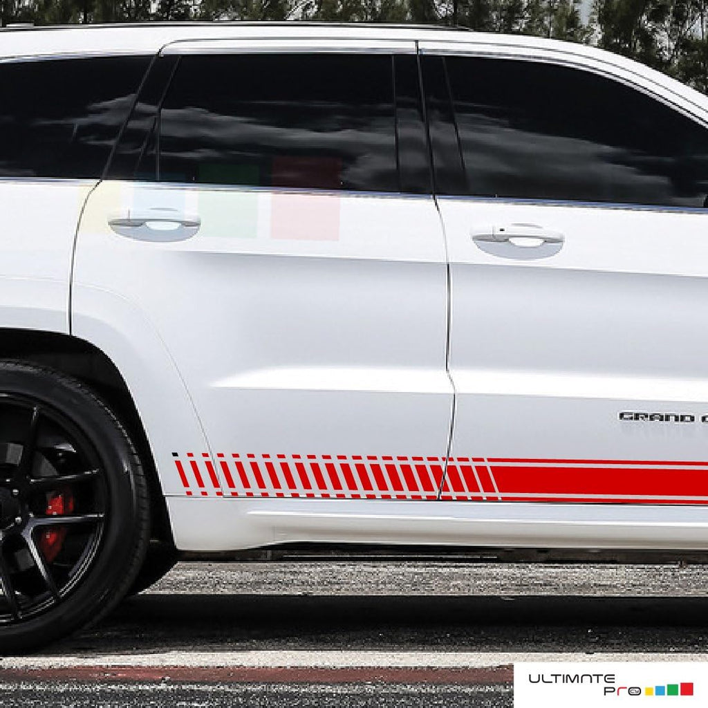 Racing Side Stripes Decal Sticker Graphic Pack of 2 R7803