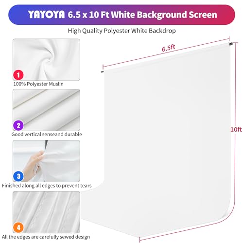 Green Screen Backdrop Kit 6.3 x 6.5 ft with Carrying Case and 5 Clips B129651