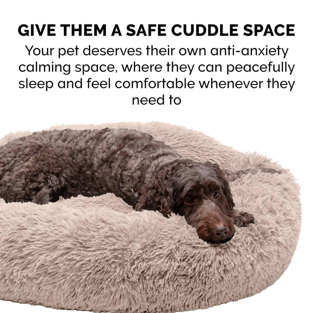 Long Fur Donut Dog Bed Y939078