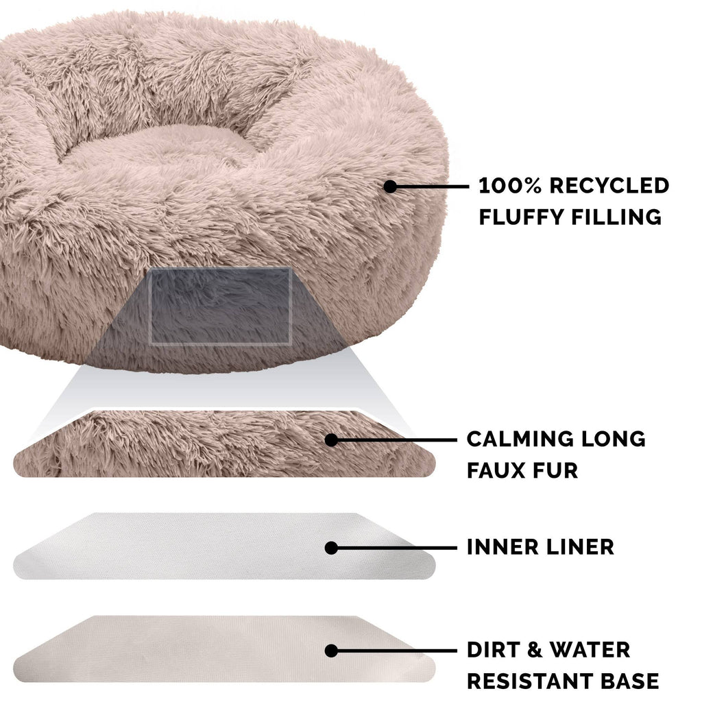 Long Fur Donut Dog Bed Y939078