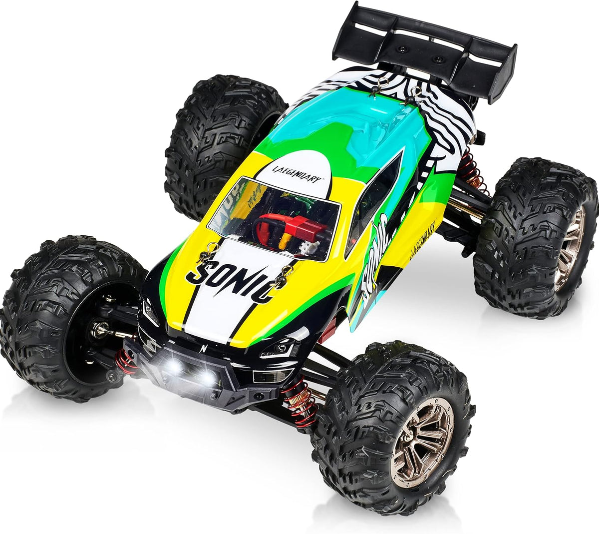 Off Road Remote Control Car 4x4 Truck 1:16 Scale Black Yellow O637