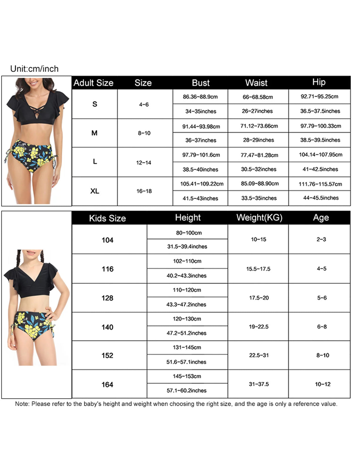 2 Piece Bikinis Set Print Fly Sleeve Tops Briefs Swimwear V171975