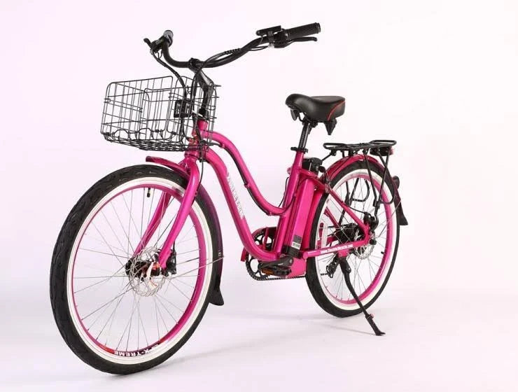 Black Electric Beach Cruiser Bike D427