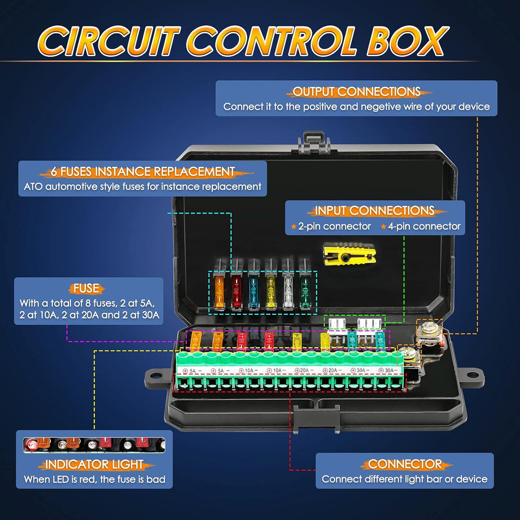 8 Gang Switch Panel with Touch Control and Harness K18612