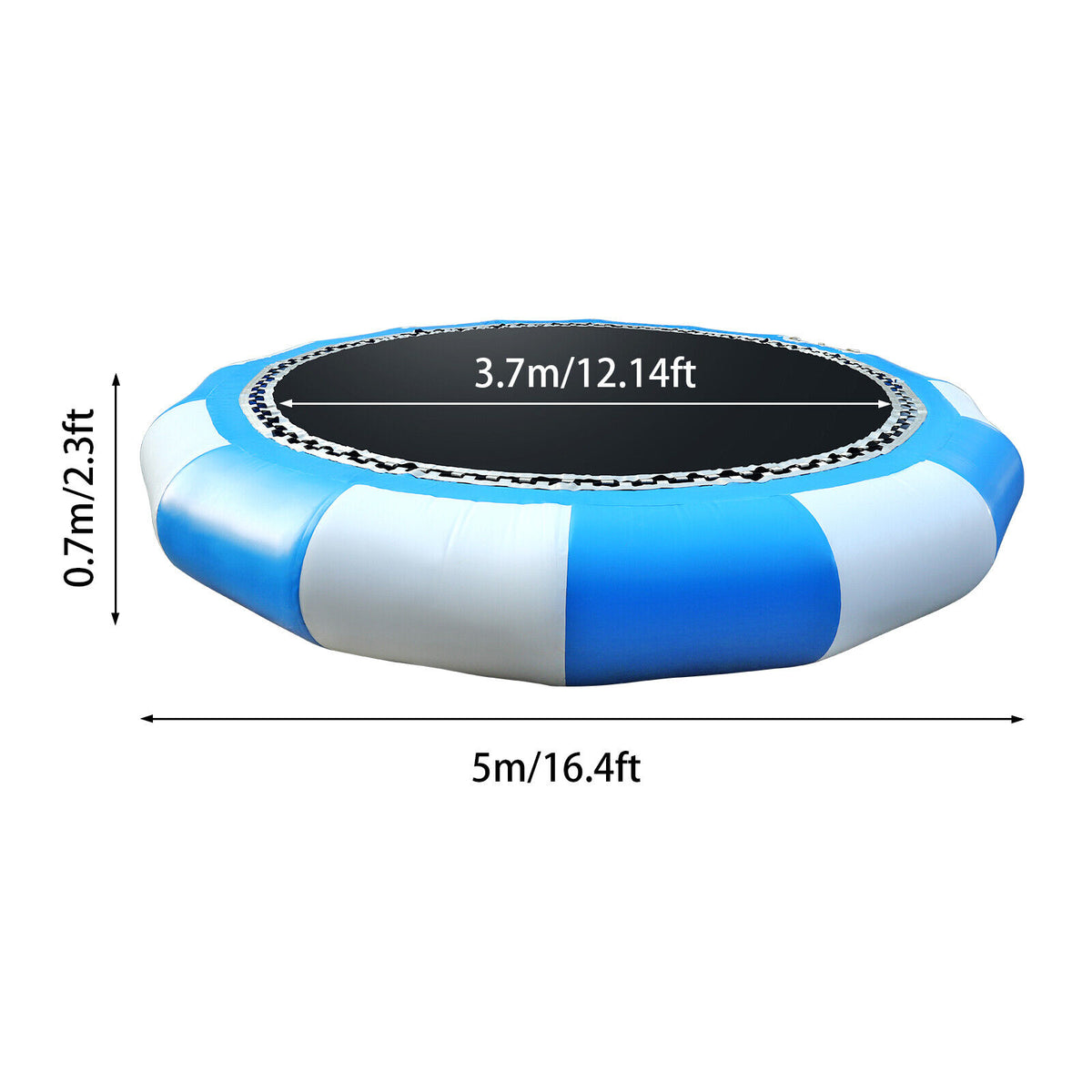 17ft Inflatable Bounce Water Trampoline 400kg 880lbs F9973