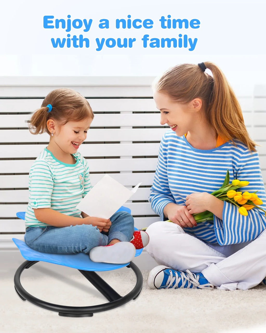 Kids Yellow Swivel Chair C388
