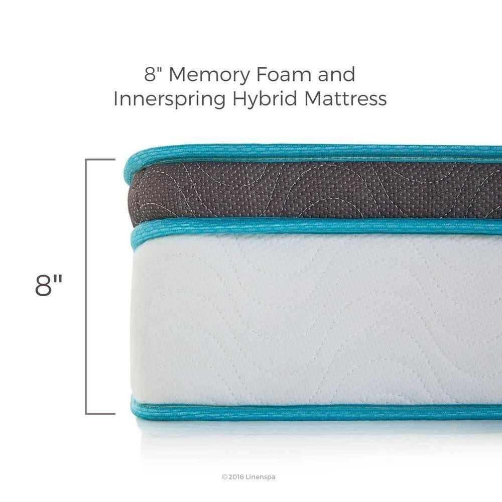 8x22 Spring and Memory Foam Hybrid Mattress X317883