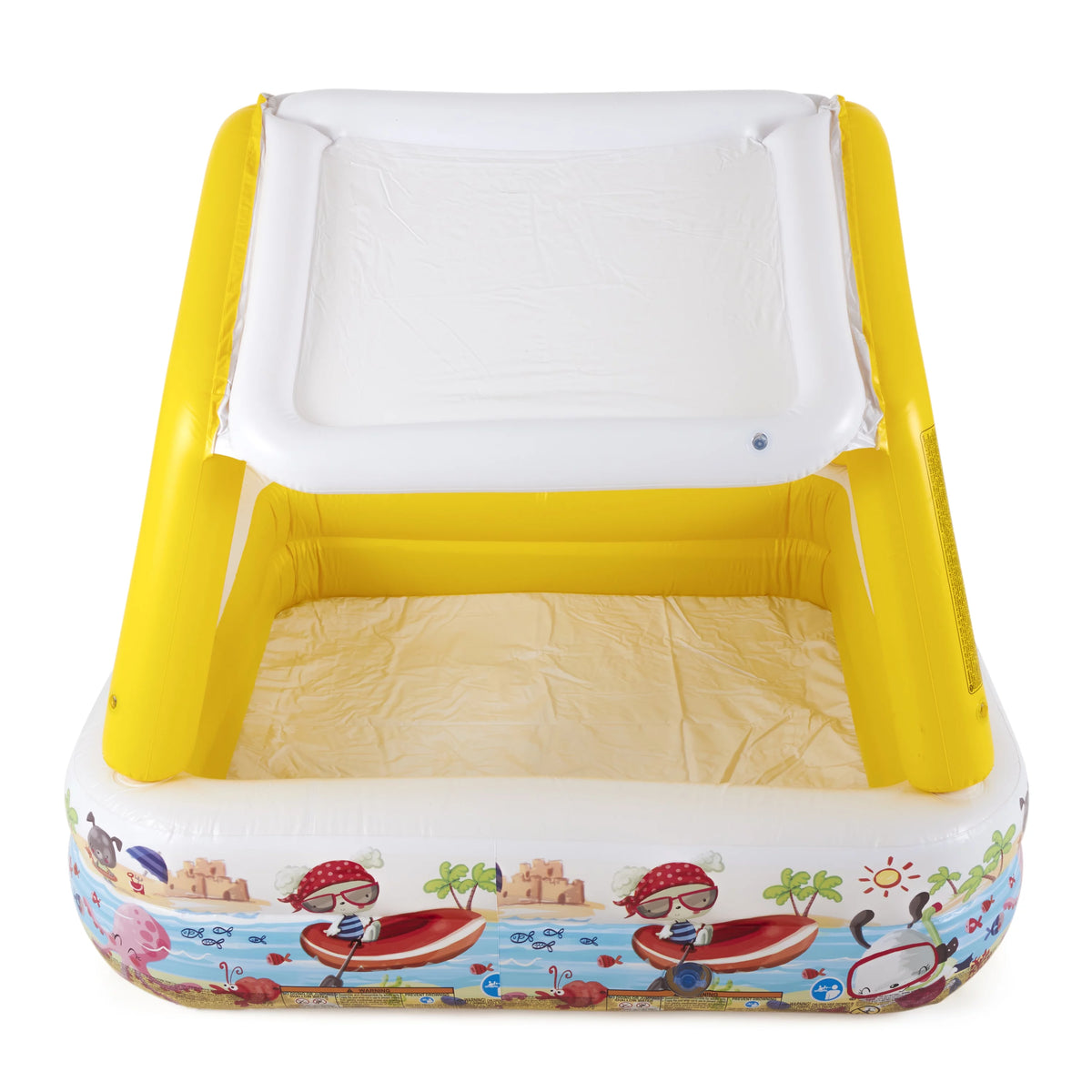 5ft x 48in Inflatable Kids Pool with Canopy U762206