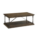 Medium Brown Cocktail Table with Slab Top and Base V91764