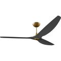 84 Ceiling Fan with Black Blades and Gold Finish N54795