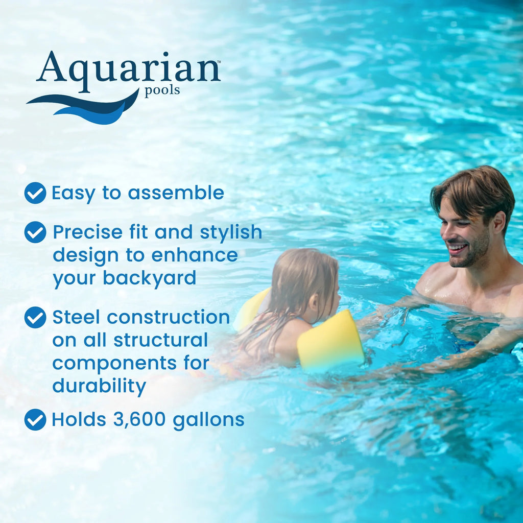 18 Foot by 52 Inch Steel Frame Above Ground Pool Q43702