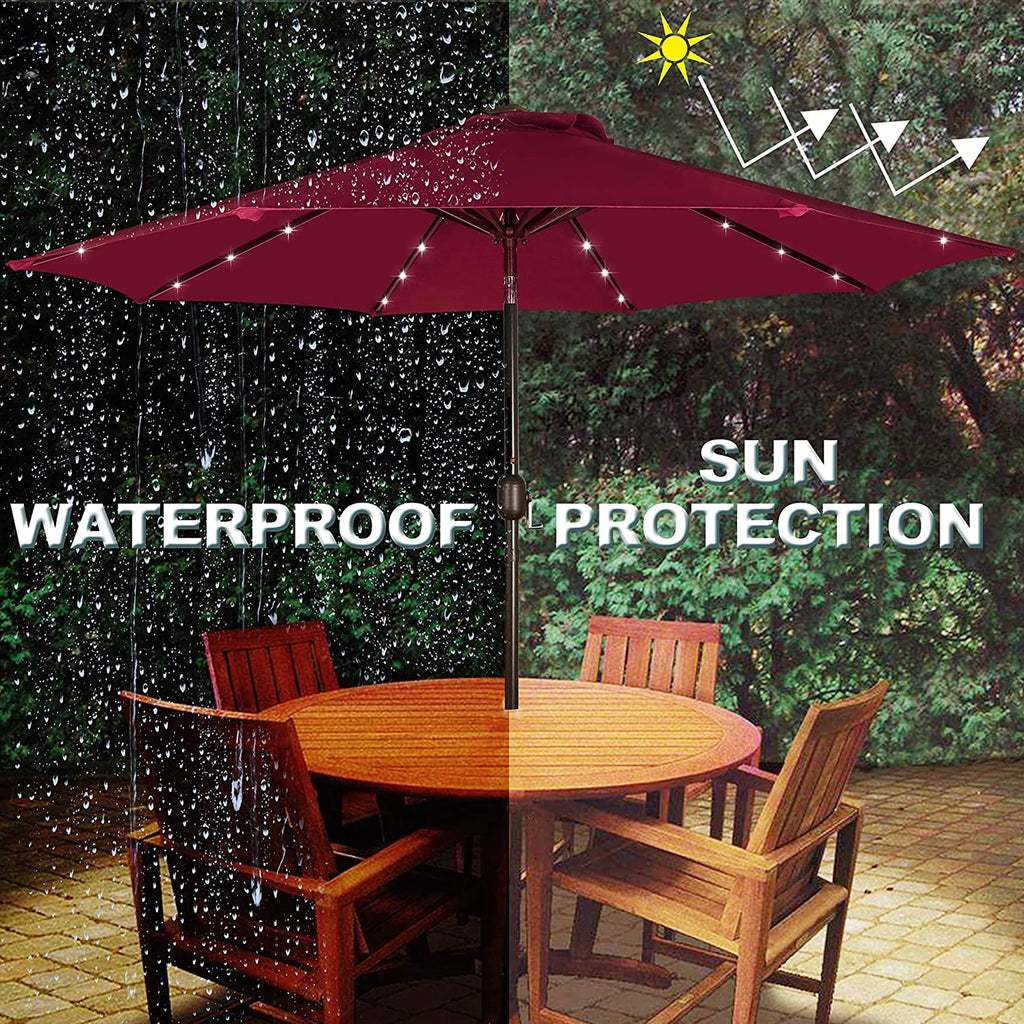 Solar Patio Umbrella with 32 LED Lights Z758
