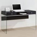 Glossy Black Computer Desk J21350