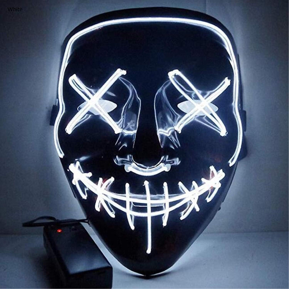 Blue Sound Induction Light Up Halloween Mask D6331