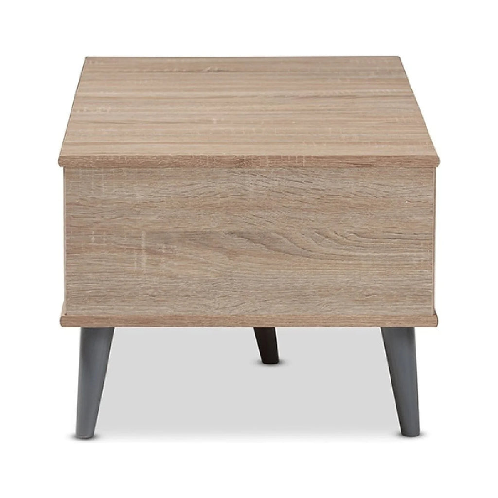 Oak and Light Grey Wood Coffee Table Z6766