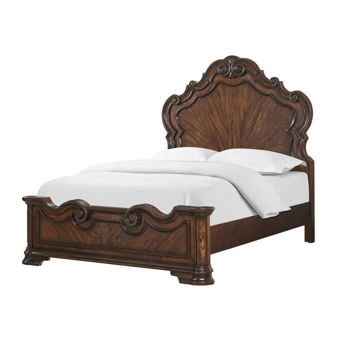 Brown Cherry Queen Bed V495