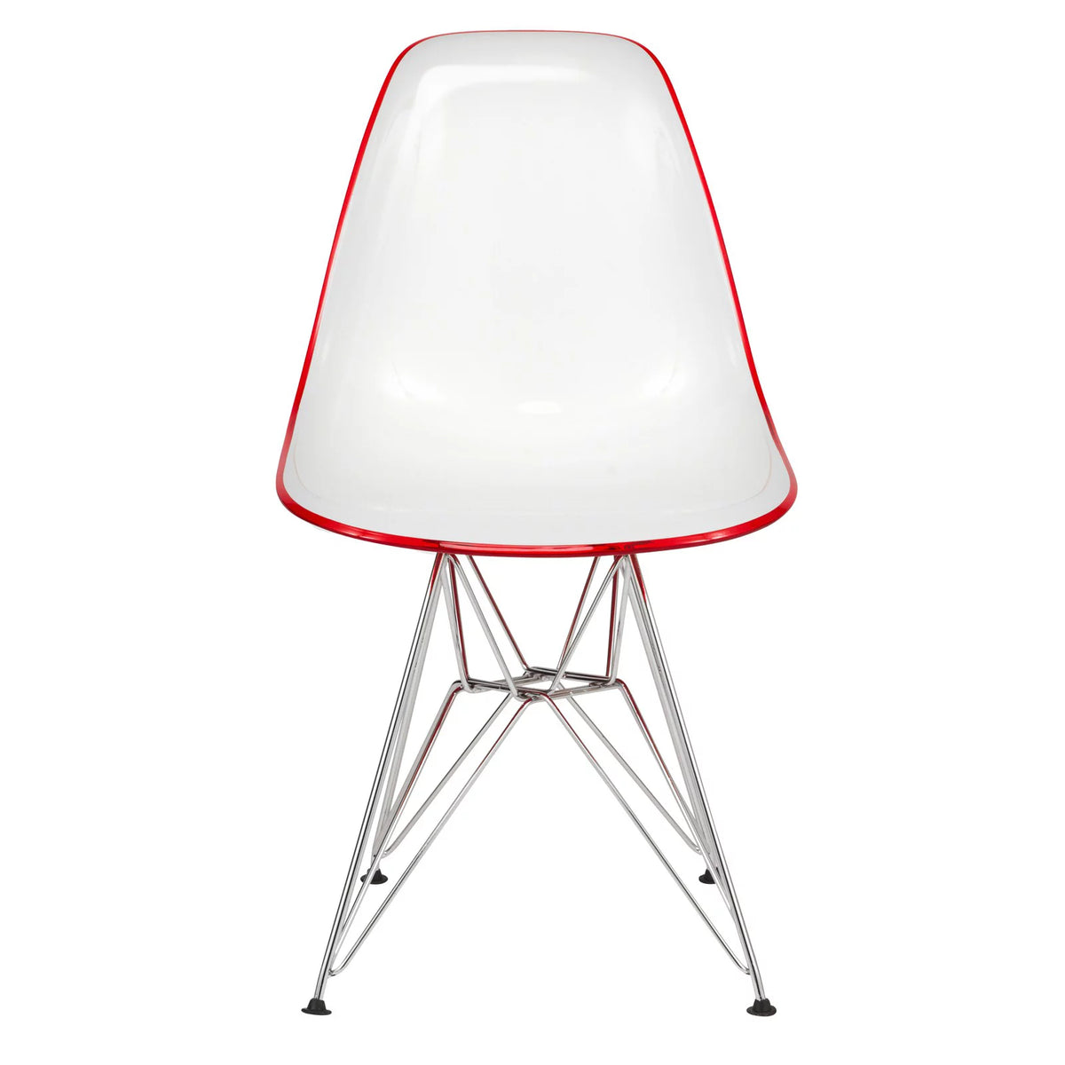 White Red Set of 2 Dining Side Chair M32340