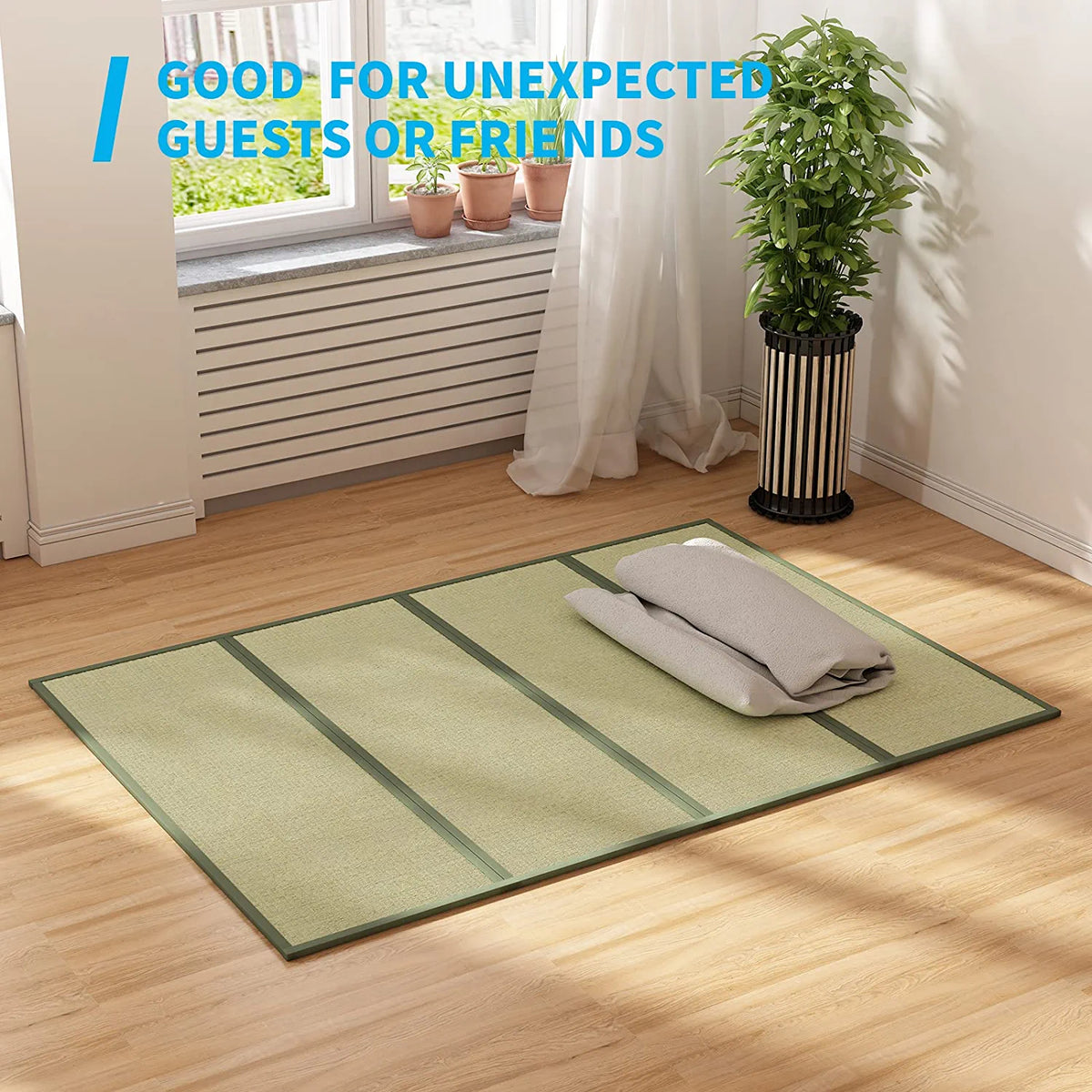 Full Size Natural Grass Tatami Floor Sleeping Mattress B38045
