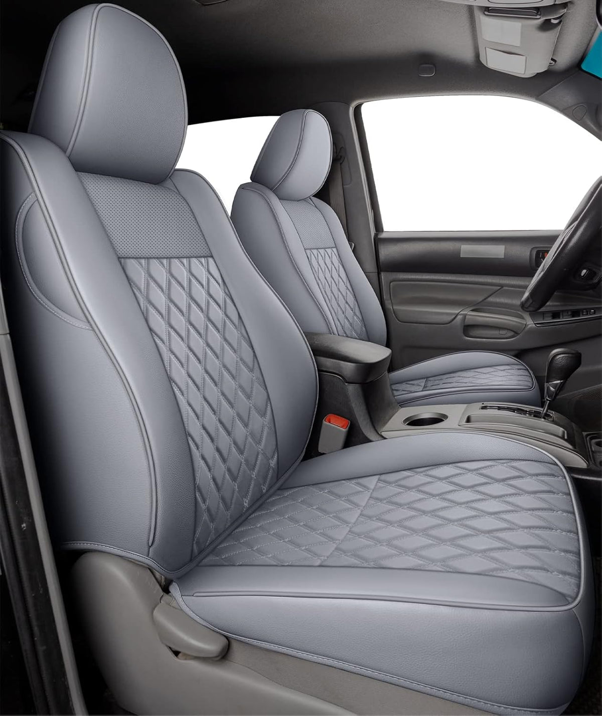 Red Faux Leather Full-Set Seat Covers J649