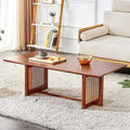Rectangle Rustic Wood Coffee Table with Metal Legs Z82302